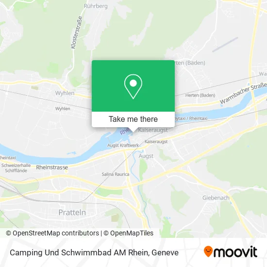 Camping Und Schwimmbad AM Rhein map