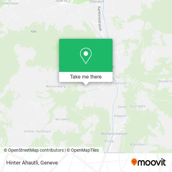 Hinter Ahautli map