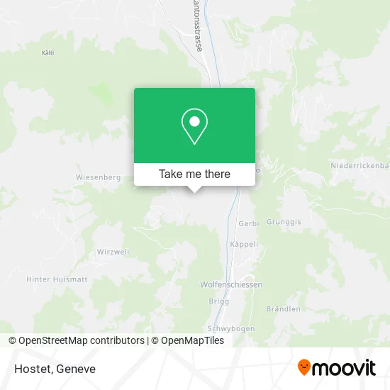 Hostet map