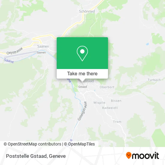 Poststelle Gstaad map
