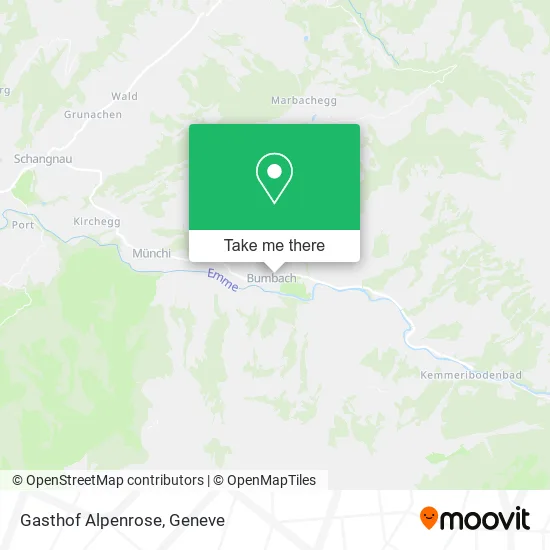 Gasthof Alpenrose map