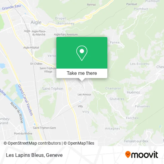 Les Lapins Bleus map