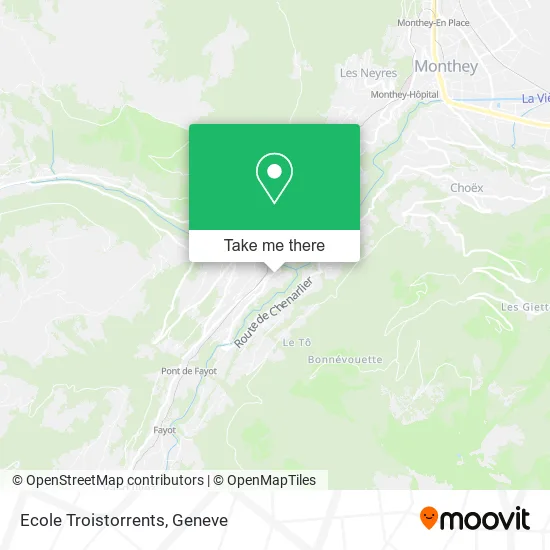 Ecole Troistorrents map