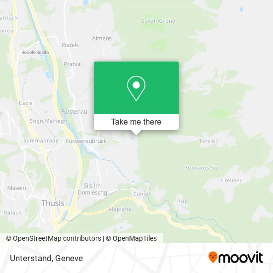 Unterstand map