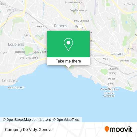 Camping De Vidy map