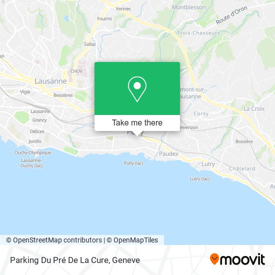 Parking Du Pré De La Cure map
