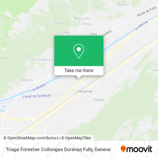 Triage Forestier Collonges Dorénaz Fully map