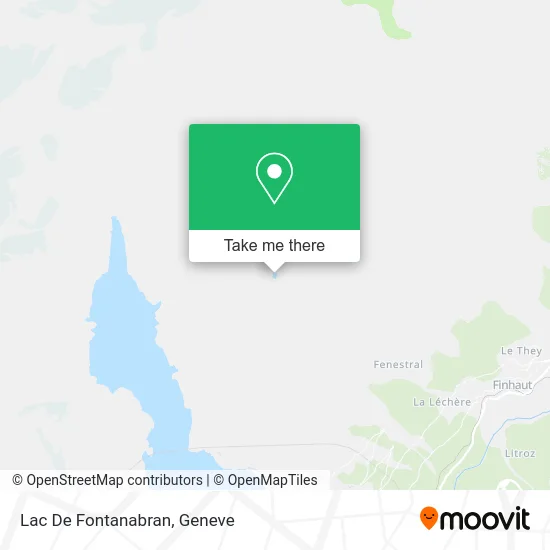 Lac De Fontanabran map