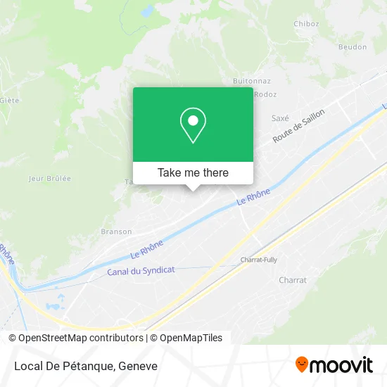 Local De Pétanque map