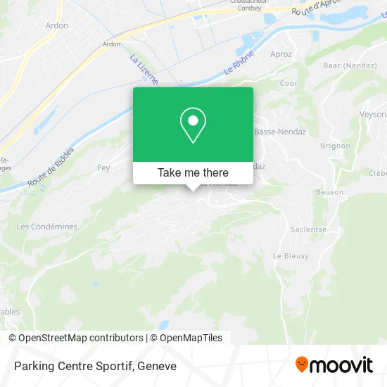 Parking Centre Sportif map