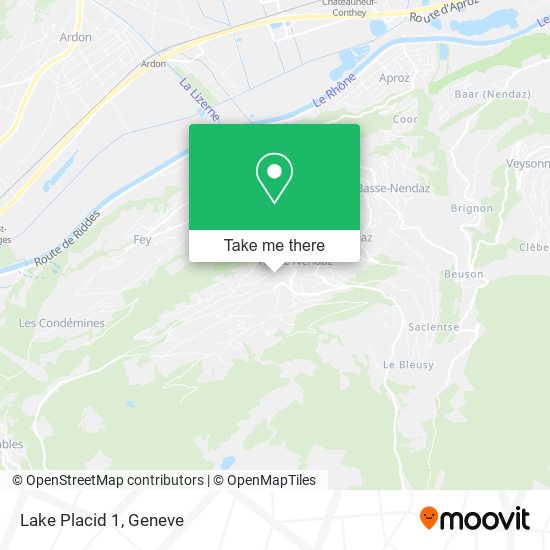 Lake Placid 1 map