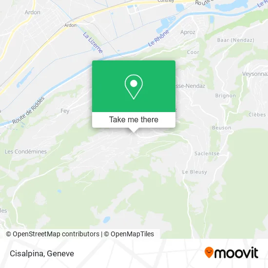 Cisalpina map