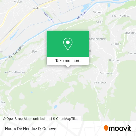 Hauts De Nendaz D map