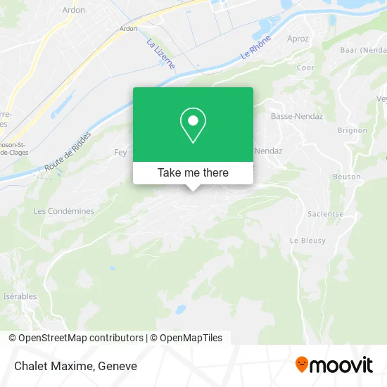 Chalet Maxime map