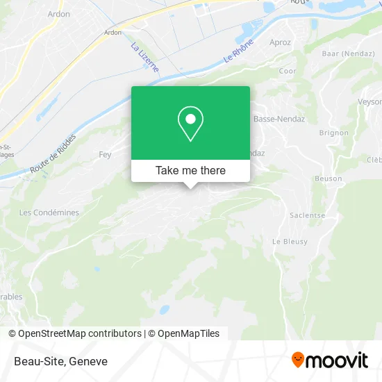 Beau-Site map