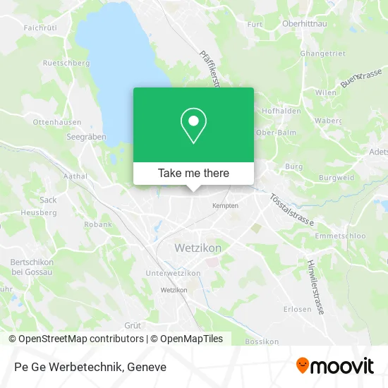 Pe Ge Werbetechnik map