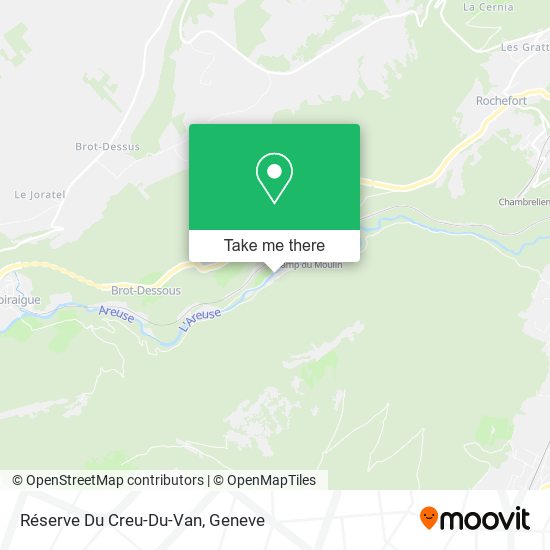 Réserve Du Creu-Du-Van map