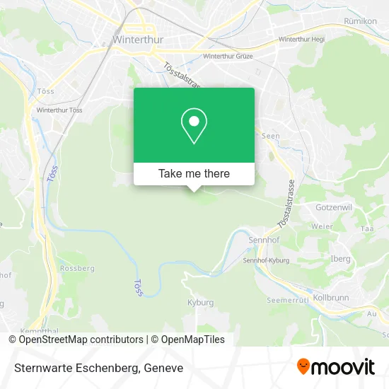 Sternwarte Eschenberg map