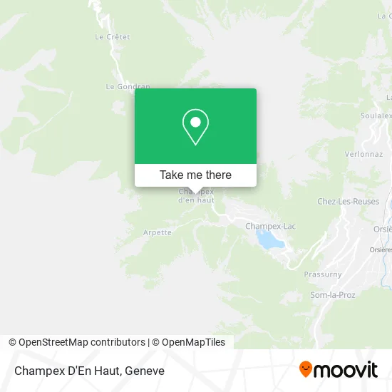 Champex D'En Haut map