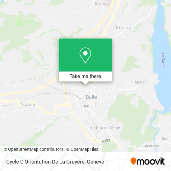 Cycle D'Orientation De La Gruyère map