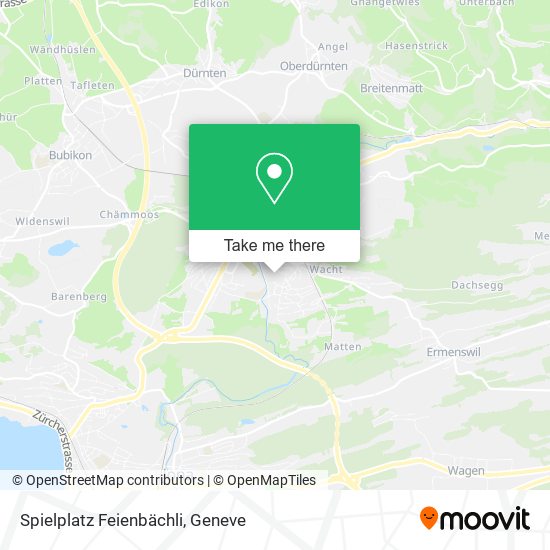 Spielplatz Feienbächli map
