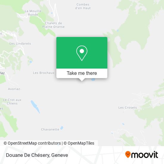 Douane De Chésery map