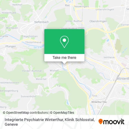 Integrierte Psychiatrie Winterthur, Klinik Schlosstal plan