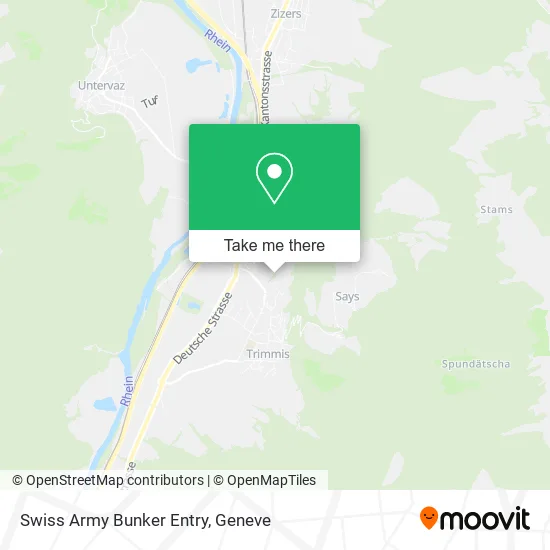 Swiss Army Bunker Entry map