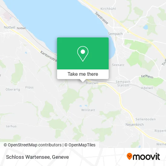 Schloss Wartensee map