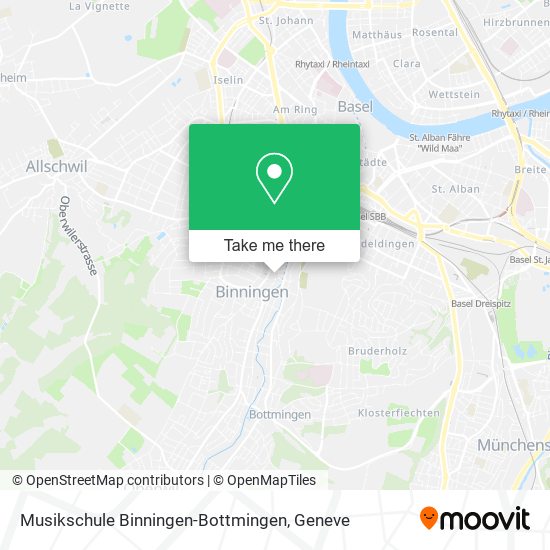 Musikschule Binningen-Bottmingen map