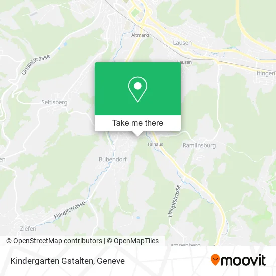 Kindergarten Gstalten map