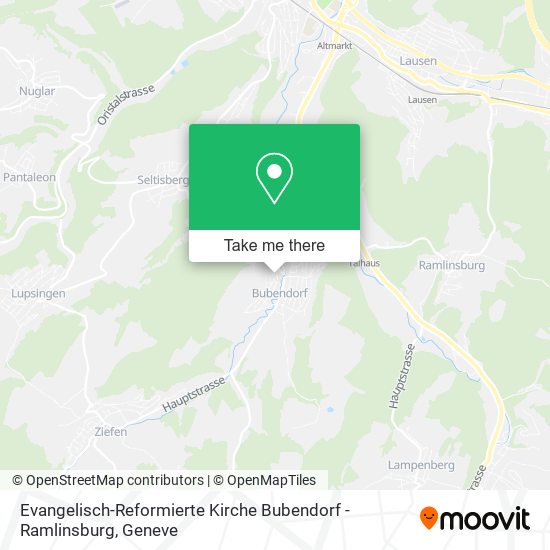 Evangelisch-Reformierte Kirche Bubendorf - Ramlinsburg map