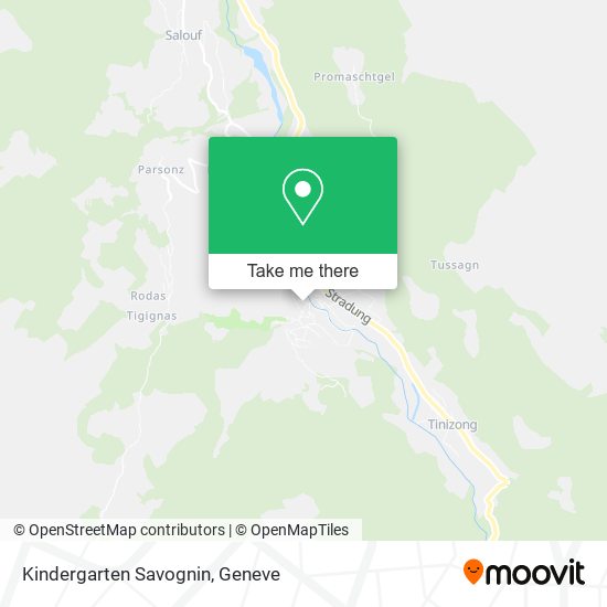 Kindergarten Savognin map
