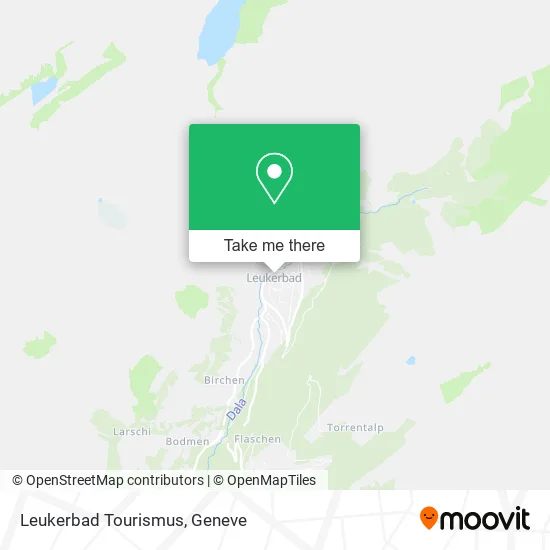 Leukerbad Tourismus map