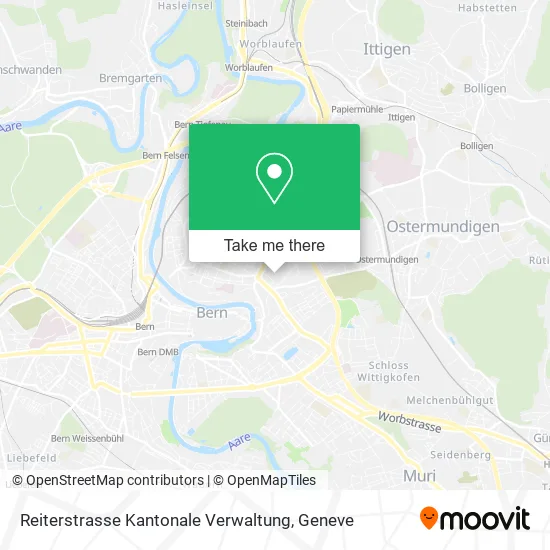 Reiterstrasse Kantonale Verwaltung map