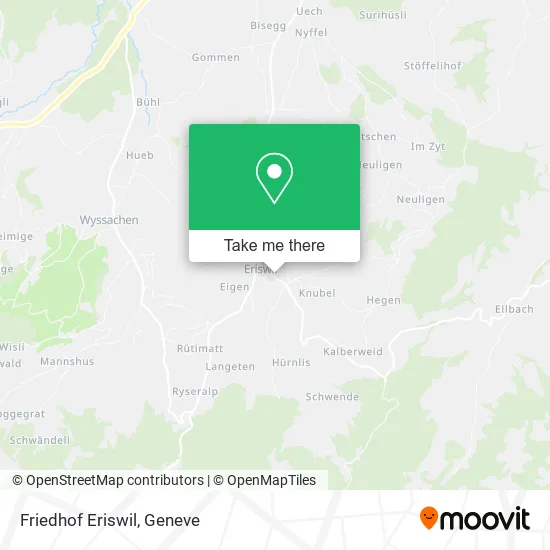 Friedhof Eriswil map