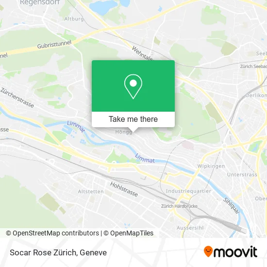 Socar Rose Zürich map