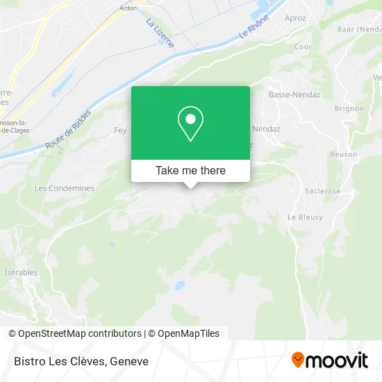 Bistro Les Clèves map