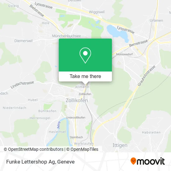 Funke Lettershop Ag map