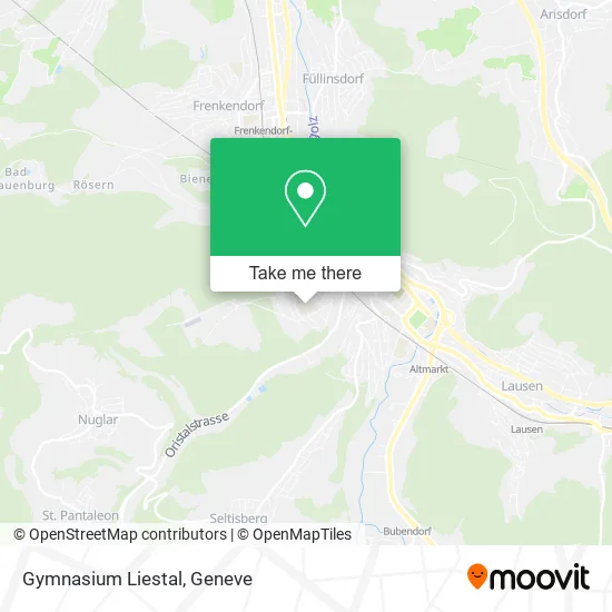 Gymnasium Liestal map