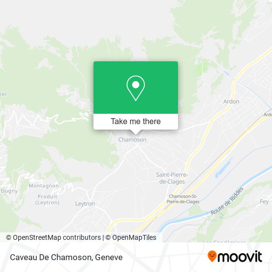 Caveau De Chamoson map