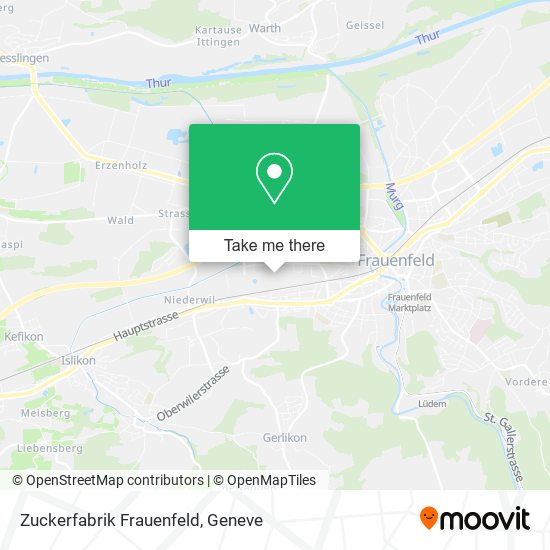 Zuckerfabrik Frauenfeld map