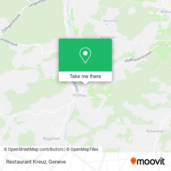 Restaurant Kreuz map