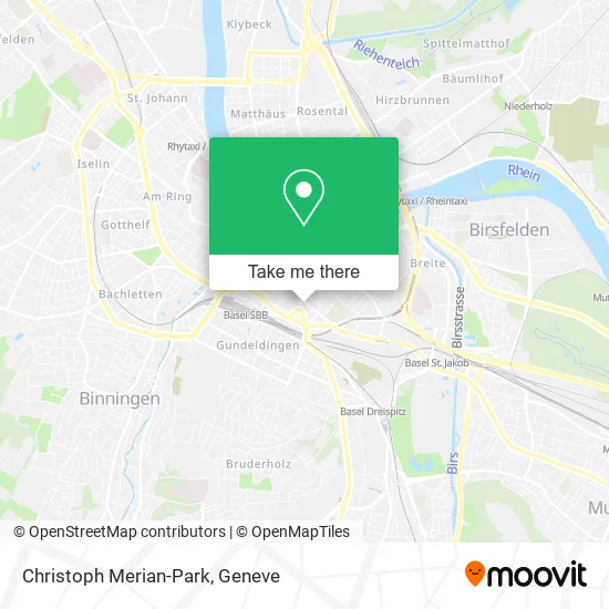 Christoph Merian-Park map