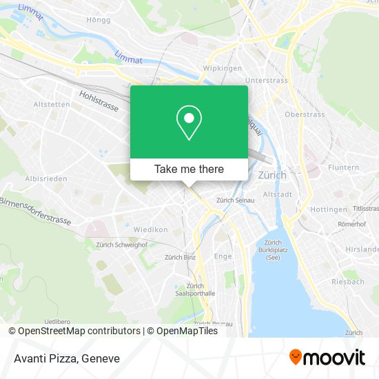 Avanti Pizza map