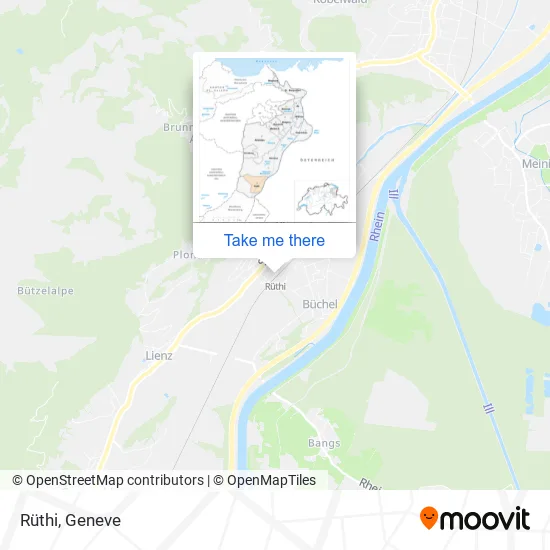 Rüthi map