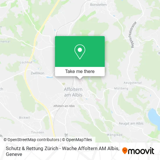 Schutz & Rettung Zürich - Wache Affoltern AM Albis map