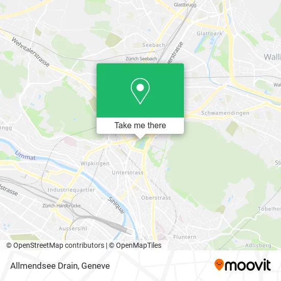 Allmendsee Drain map