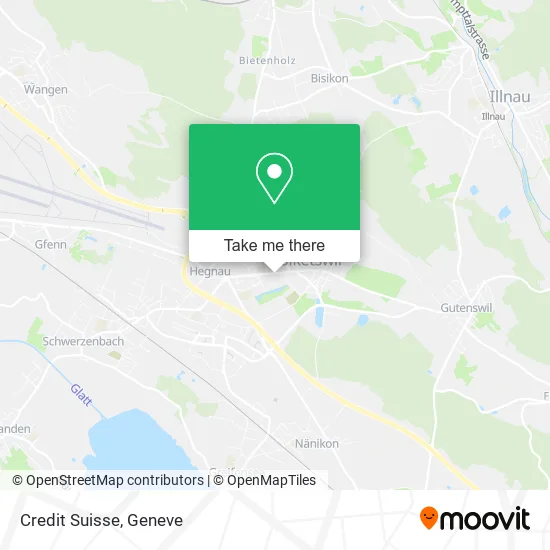 Credit Suisse map