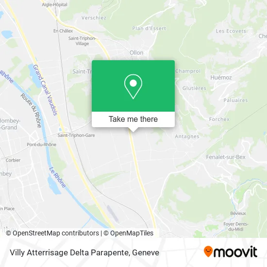 Villy Atterrisage Delta Parapente map